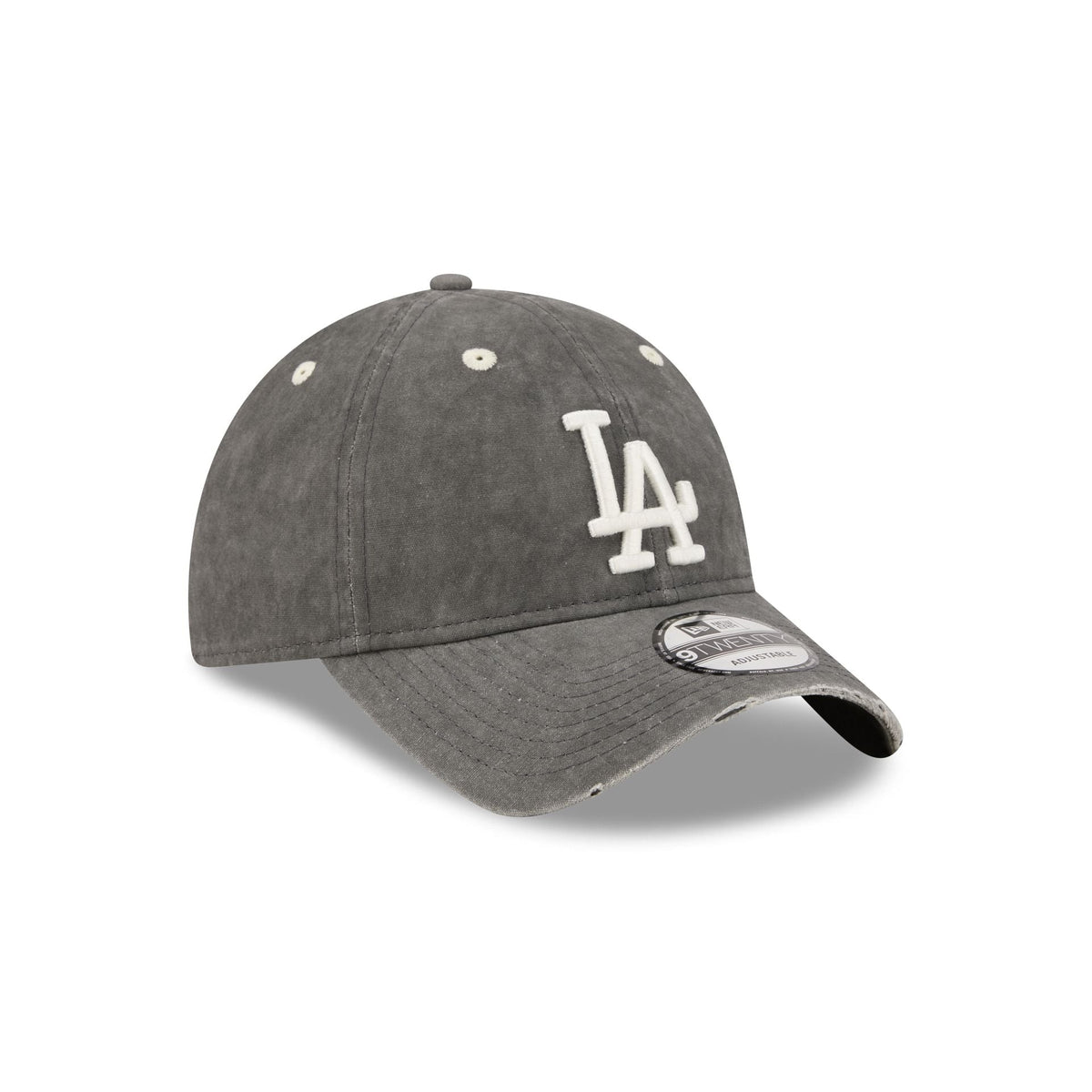 Los Angeles Dodgers Washed Black Cotton 9TWENTY Adjustable Hat