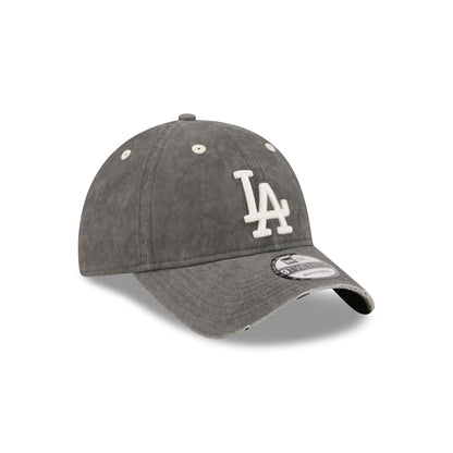 Los Angeles Dodgers Washed Black Cotton 9TWENTY Adjustable Hat