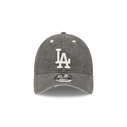 Los Angeles Dodgers Washed Black Cotton 9TWENTY Adjustable Hat