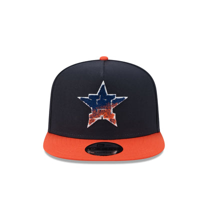 Houston Astros Fade Logo 9FIFTY A-Frame Snapback Hat