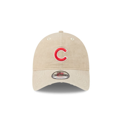 Chicago Cubs Washed Stone Cotton 9TWENTY Adjustable Hat