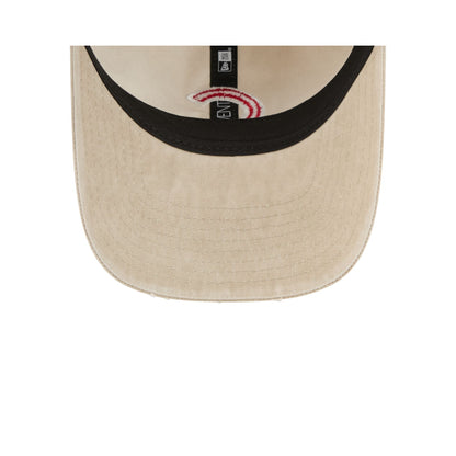 Chicago Cubs Washed Stone Cotton 9TWENTY Adjustable Hat