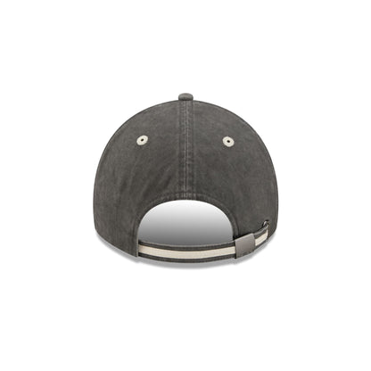 Chicago Bears Washed Black Cotton 9TWENTY Adjustable Hat