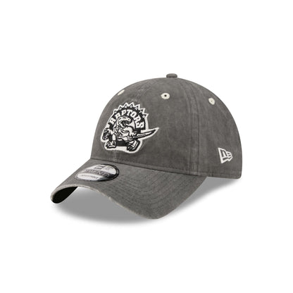 Toronto Raptors Washed Black Cotton 9TWENTY Adjustable Hat