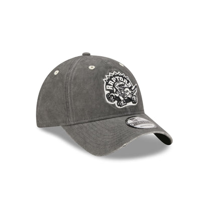 Toronto Raptors Washed Black Cotton 9TWENTY Adjustable Hat
