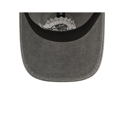 Toronto Raptors Washed Black Cotton 9TWENTY Adjustable Hat