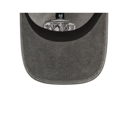 New York Knicks Washed Black Cotton 9TWENTY Adjustable Hat