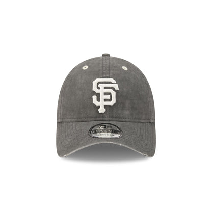 San Francisco Giants Washed Black Cotton 9TWENTY Adjustable Hat