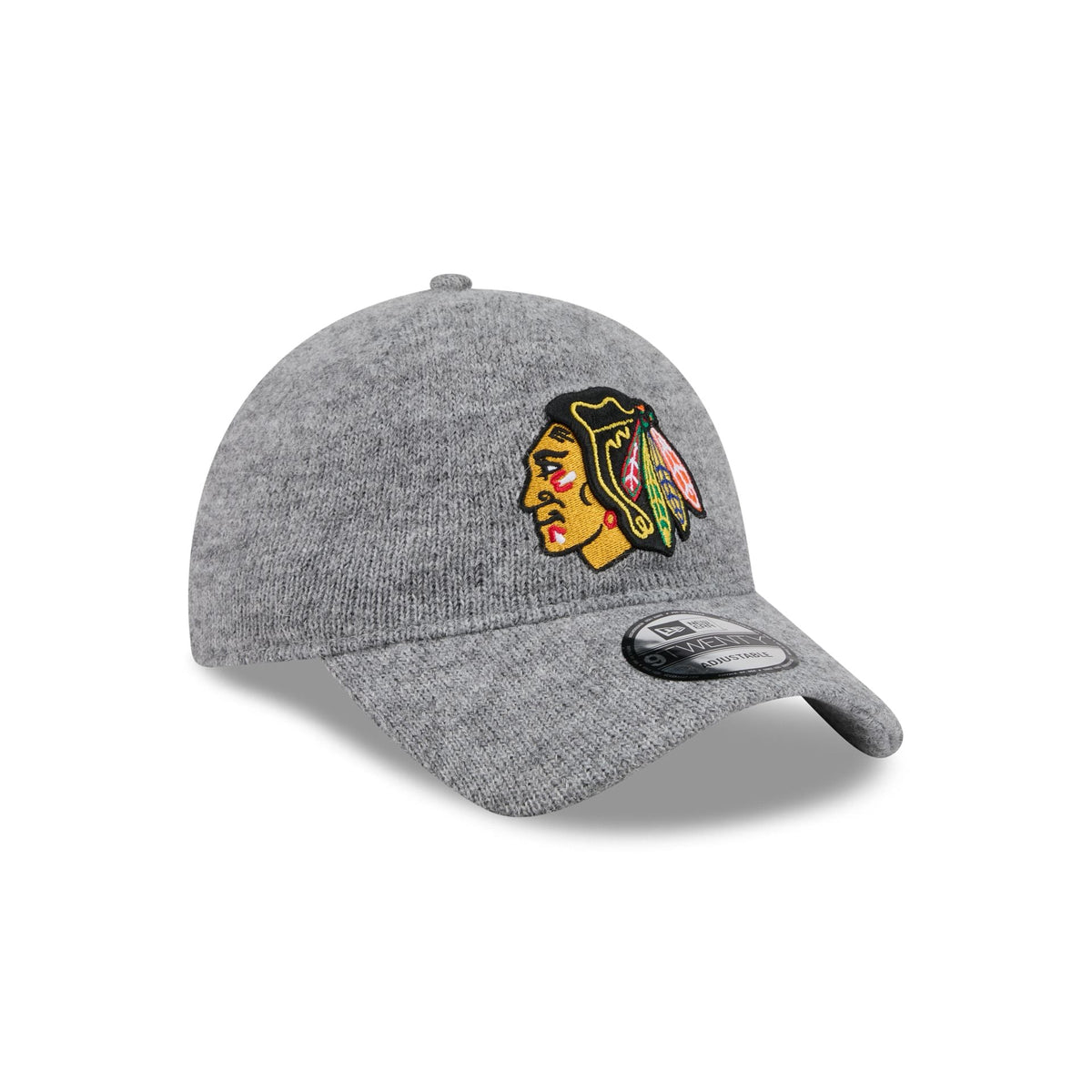 Chicago Blackhawks Gray Wool 9TWENTY Adjustable Hat