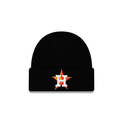 Houston Astros Black Cuff Knit Beanie Hat