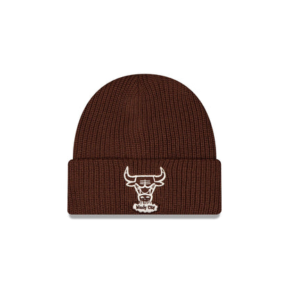 Chicago Bulls Walnut Cuff Knit Beanie Hat