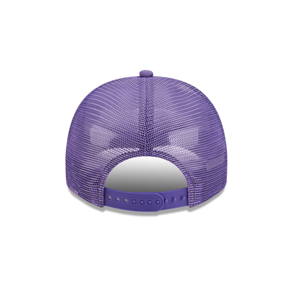 Los Angeles Lakers Fade Script 9FIFTY A-Frame Trucker Hat
