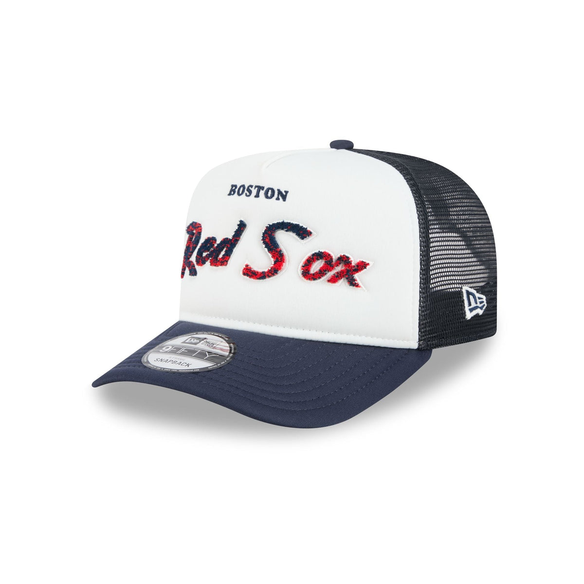 Boston Red Sox Fade Script 9FIFTY A-Frame Trucker Hat