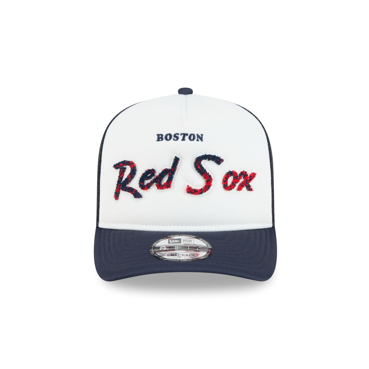 Boston Red Sox Fade Script 9FIFTY A-Frame Trucker Hat