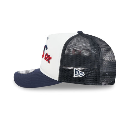Boston Red Sox Fade Script 9FIFTY A-Frame Trucker Hat