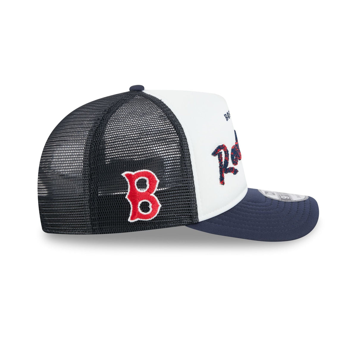 Boston Red Sox Fade Script 9FIFTY A-Frame Trucker Hat