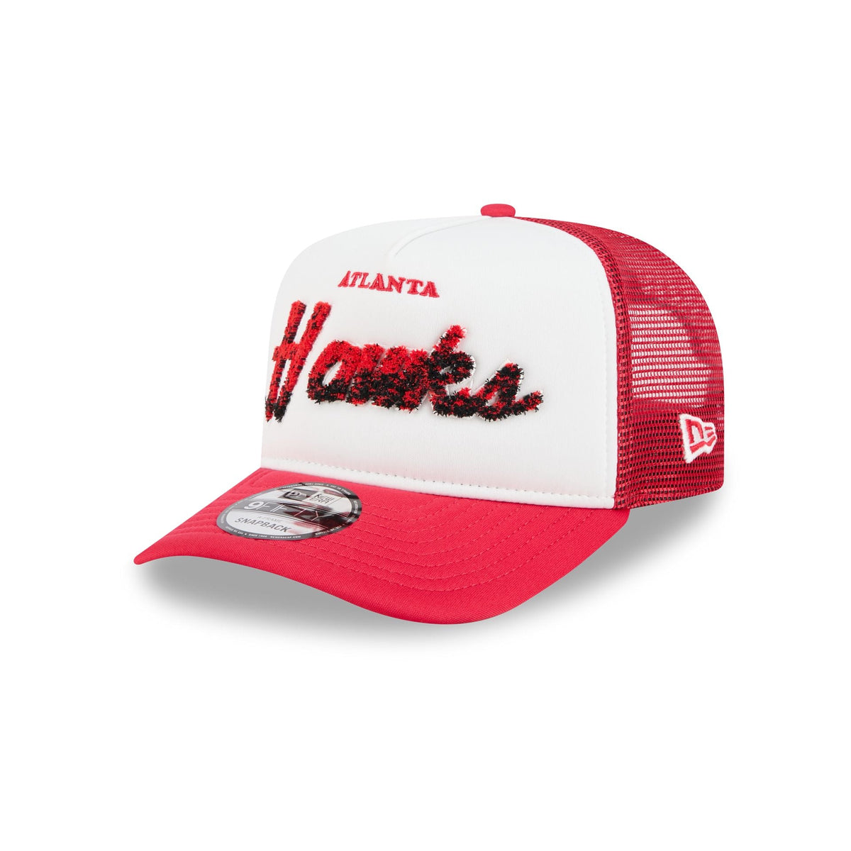 Atlanta Hawks Fade Script 9FIFTY A-Frame Trucker Hat