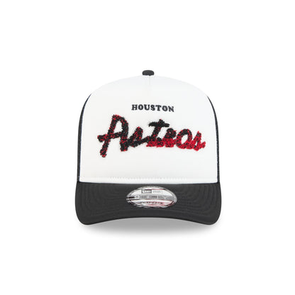 Houston Astros Fade Script 9FIFTY A-Frame Trucker Hat