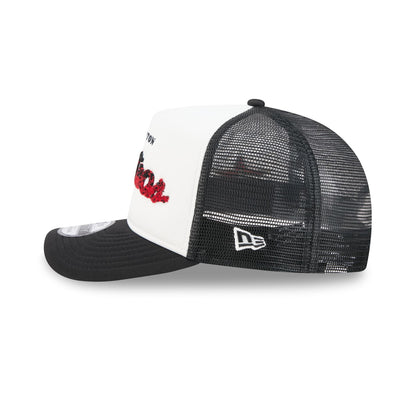 Houston Astros Fade Script 9FIFTY A-Frame Trucker Hat