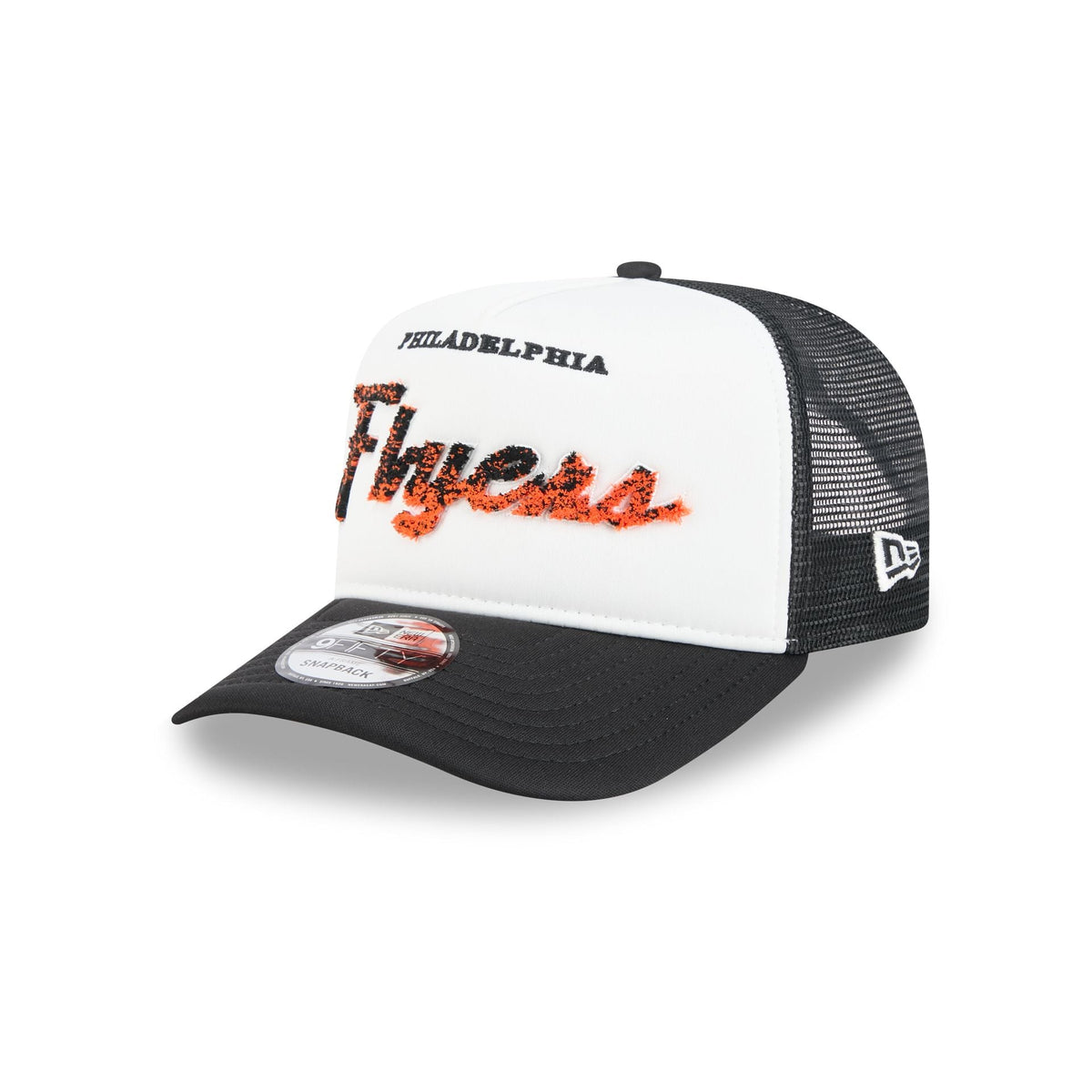 Philadelphia Flyers Fade Script 9FIFTY A-Frame Trucker Hat