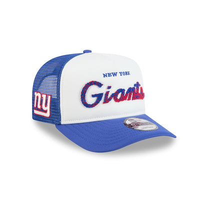 New York Giants Fade Script 9FIFTY A-Frame Trucker Hat