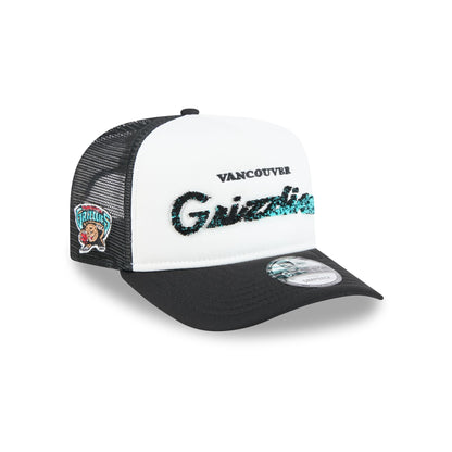 Vancouver Grizzlies Fade Script 9FIFTY A-Frame Trucker Hat