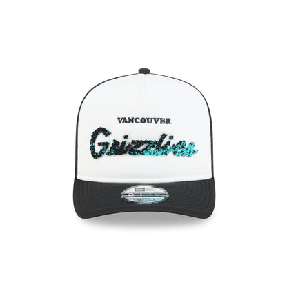 Vancouver Grizzlies Fade Script 9FIFTY A-Frame Trucker Hat