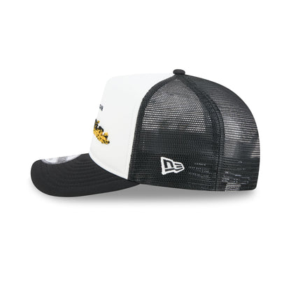 Pittsburgh Penguins Fade Script 9FIFTY A-Frame Trucker Hat