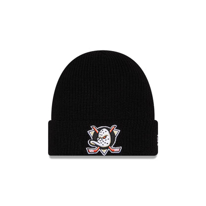 Anaheim Ducks Black Cuff Knit Beanie Hat