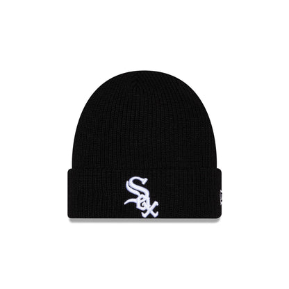 Chicago White Sox Black Cuff Knit Beanie Hat