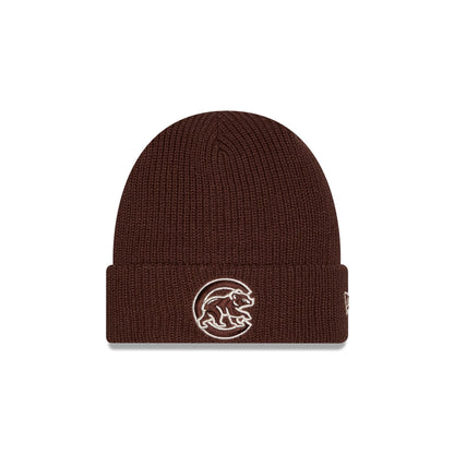 Chicago Cubs Walnut Cuff Knit Beanie Hat