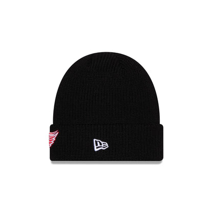 Detroit Red Wings Black Cuff Knit Beanie Hat