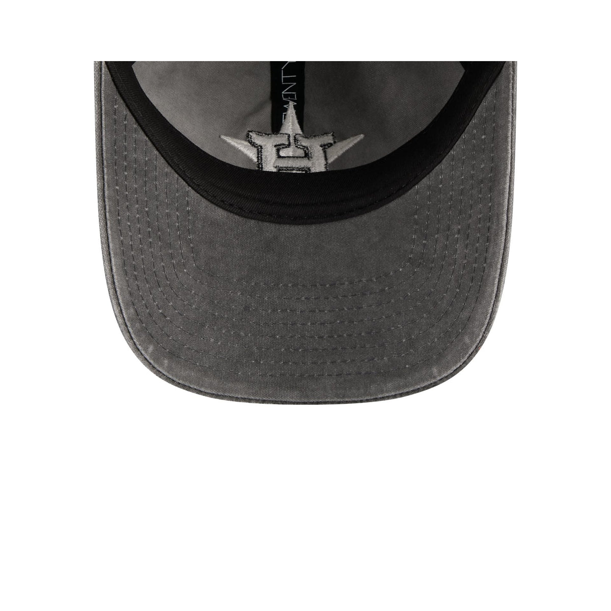 Houston Astros Washed Black Cotton 9TWENTY Adjustable Hat