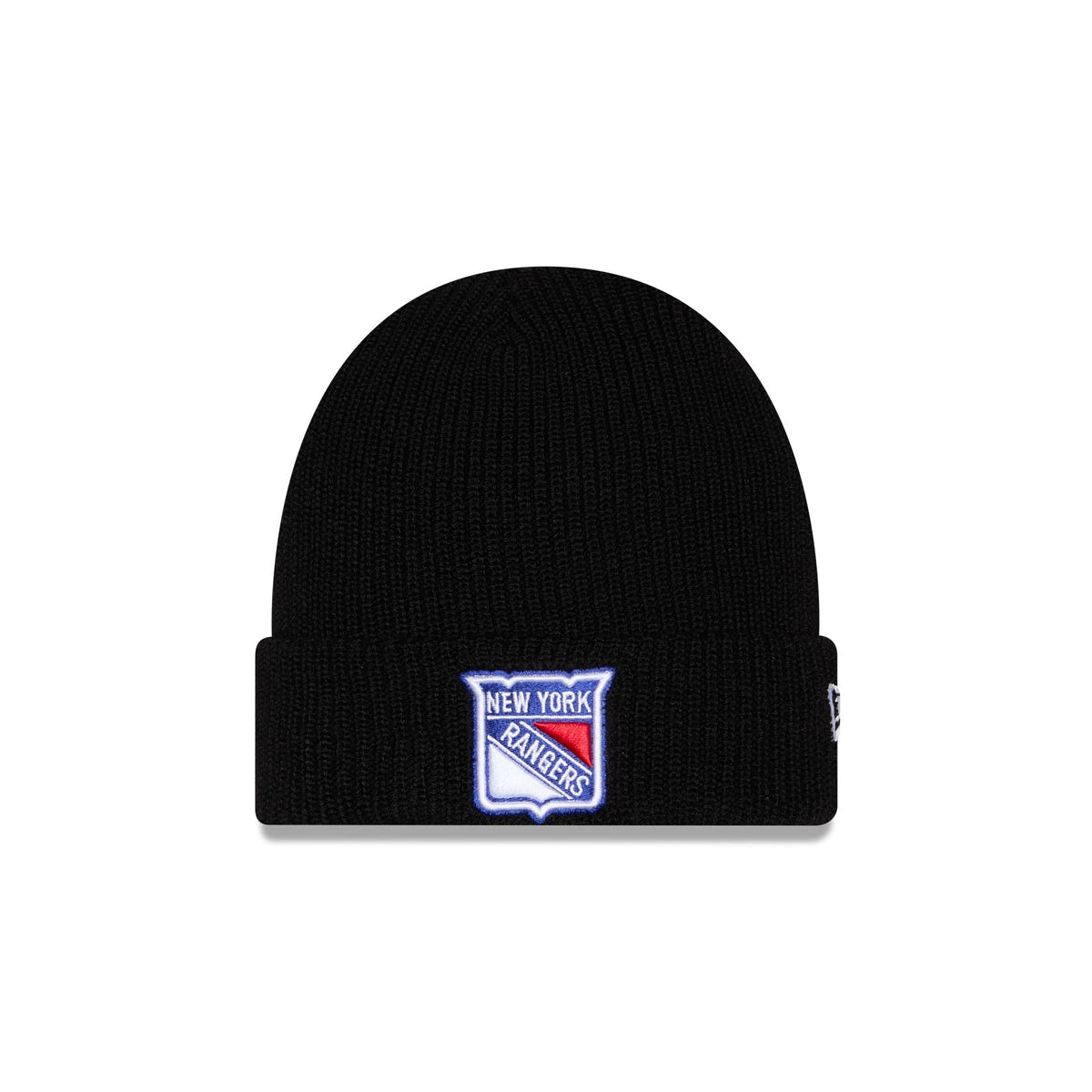 New York Rangers Black Cuff Knit Beanie Hat