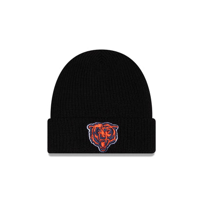 Chicago Bears Black Cuff Knit Beanie Hat