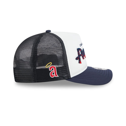 Los Angeles Angels Fade Script 9FIFTY A-Frame Trucker Hat