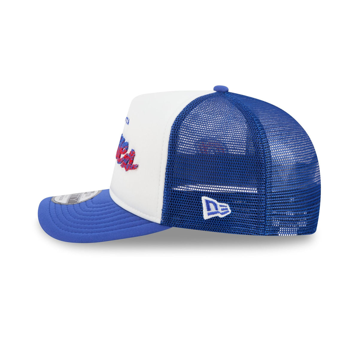 Atlanta Braves Fade Script 9FIFTY A-Frame Trucker Hat