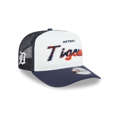 Detroit Tigers Fade Script 9FIFTY A-Frame Trucker Hat