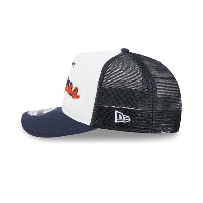 Detroit Tigers Fade Script 9FIFTY A-Frame Trucker Hat
