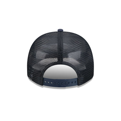 New York Yankees Fade Script 9FIFTY A-Frame Trucker Hat