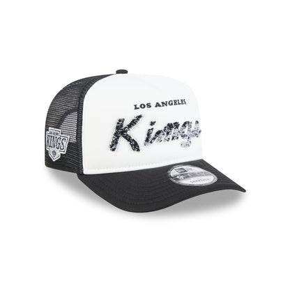 Los Angeles Kings Fade Script 9FIFTY A-Frame Trucker Hat