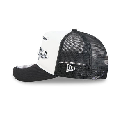 Los Angeles Kings Fade Script 9FIFTY A-Frame Trucker Hat