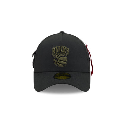 Alpha Industries x New York Knicks Black 59FORTY A-Frame Fitted Hat
