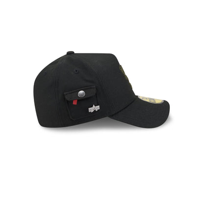 Alpha Industries x New York Knicks Black 59FORTY A-Frame Fitted Hat