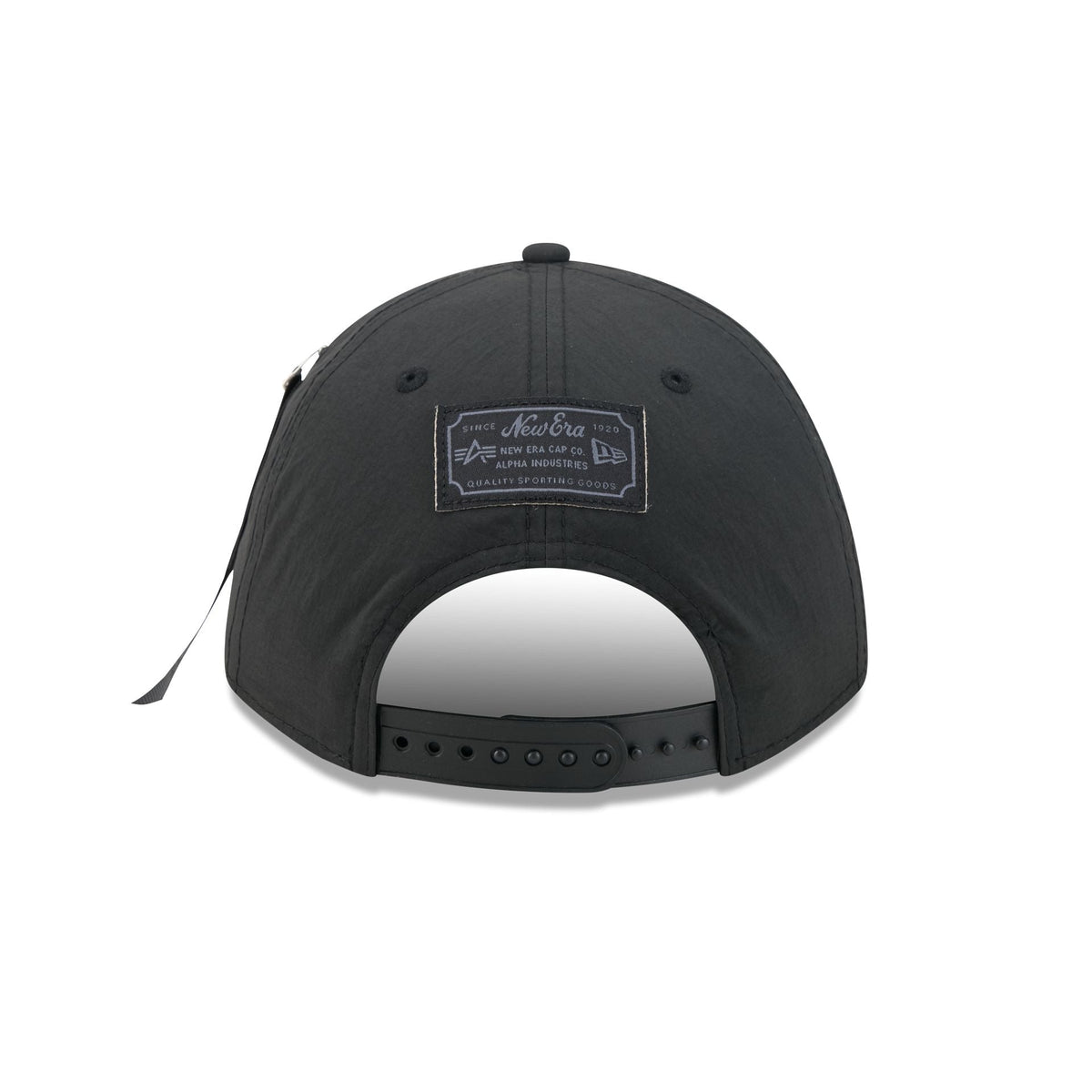Alpha Industries x Golden State Warriors Nylon Black 9FORTY M-Crown A-Frame Snapback Hat