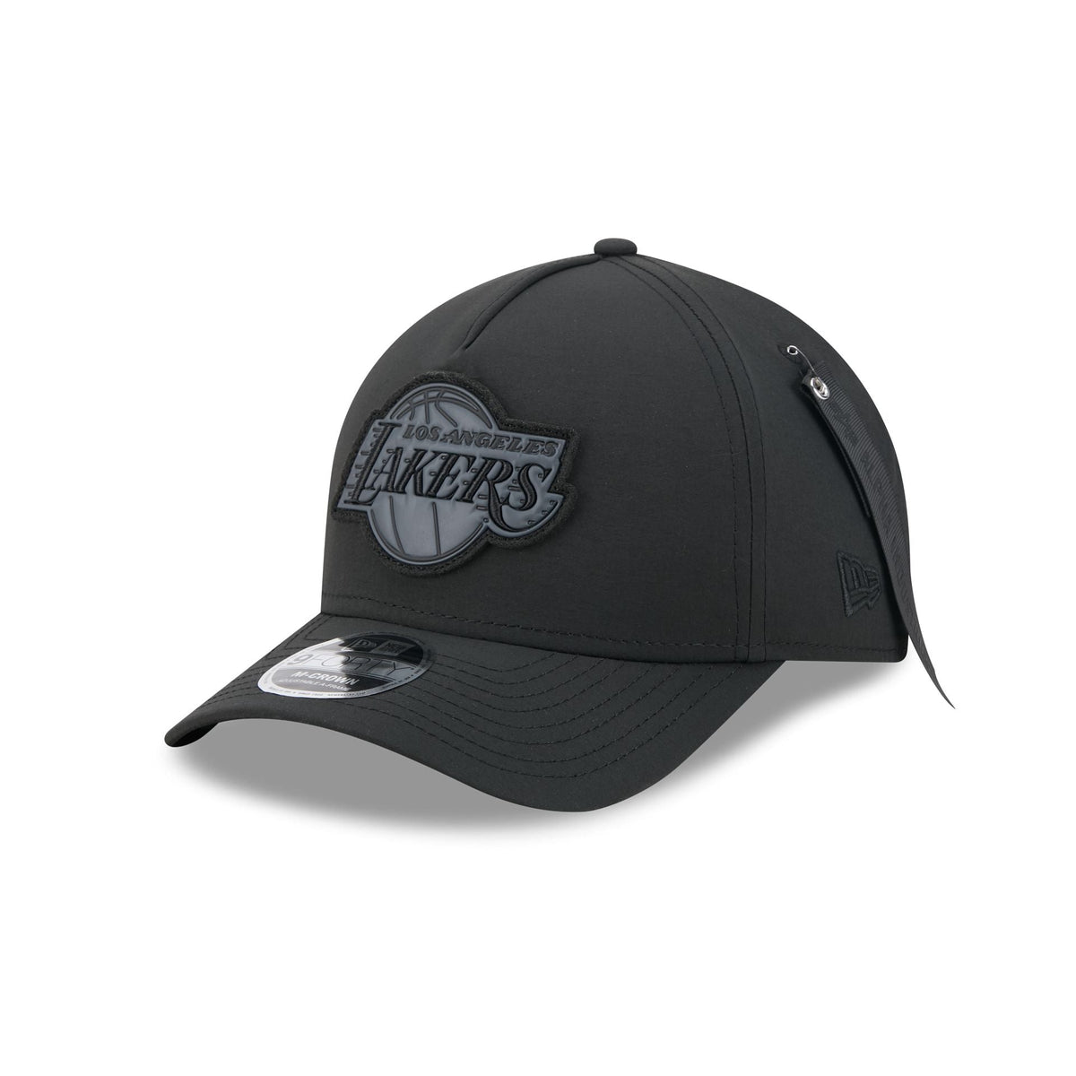 Alpha Industries x Los Angeles Lakers Nylon Black 9FORTY M-Crown A-Frame Snapback Hat