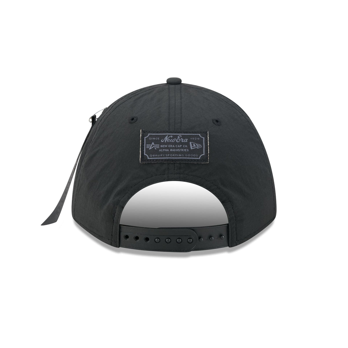 Alpha Industries x New York Knicks Nylon Black 9FORTY M-Crown A-Frame Snapback Hat