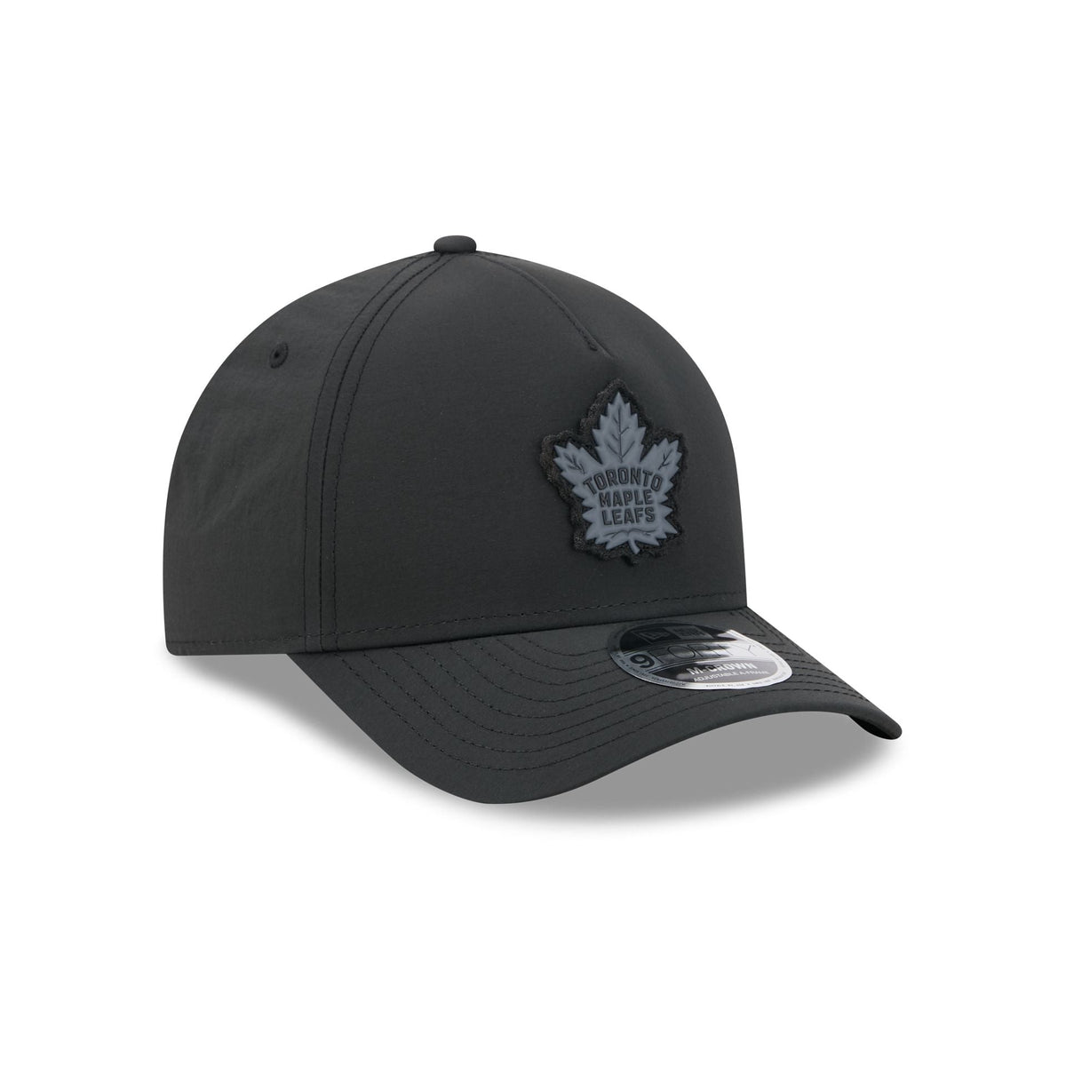 Alpha Industries x Toronto Maple Leafs Nylon Black 9FORTY M-Crown A-Frame Snapback Hat