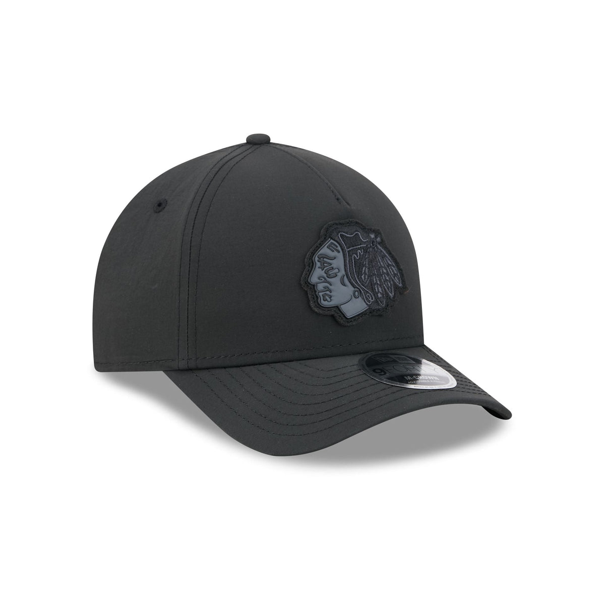 Alpha Industries x Chicago Blackhawks Nylon Black 9FORTY M-Crown A-Frame Snapback Hat