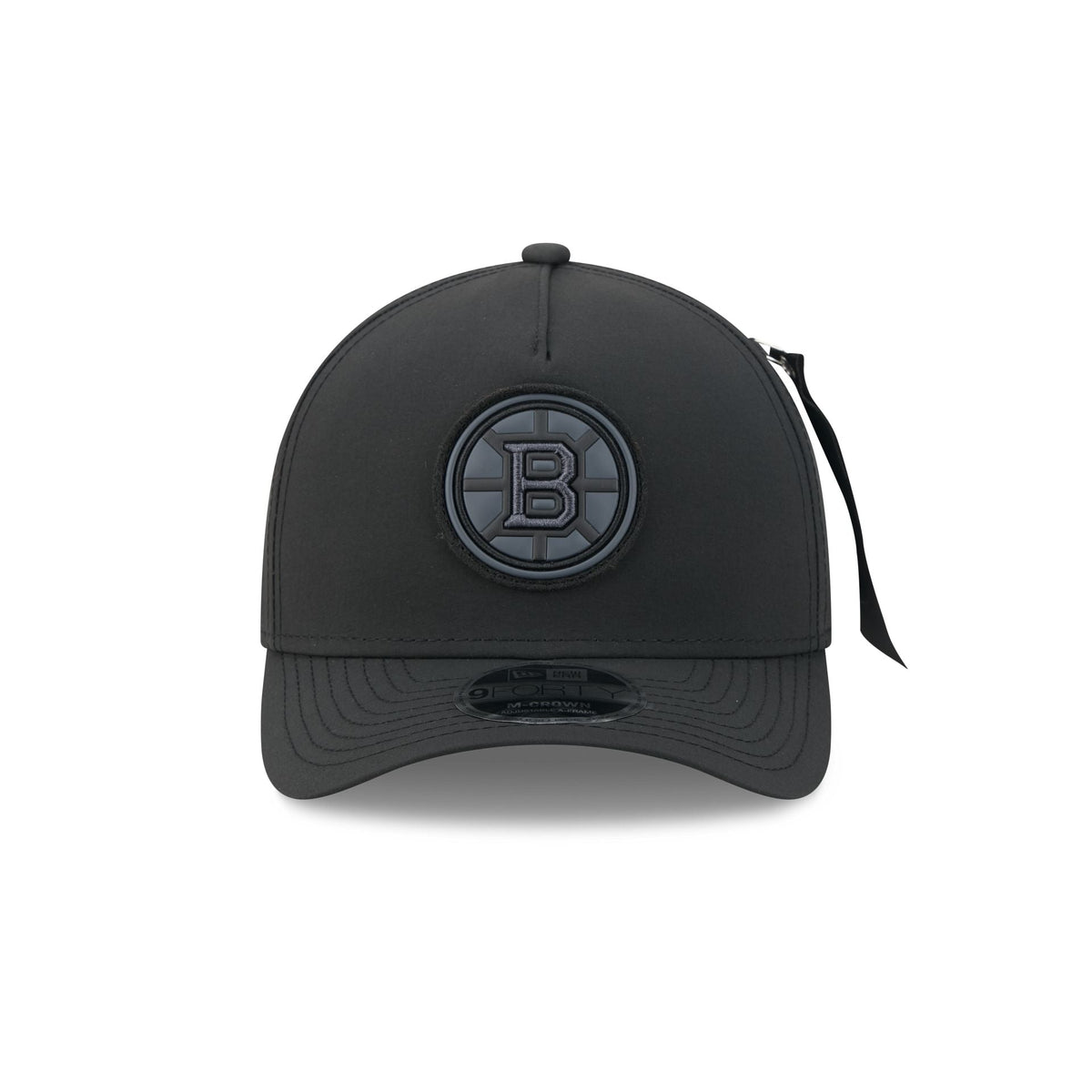 Alpha Industries x Boston Bruins Nylon Black 9FORTY M-Crown A-Frame Snapback Hat